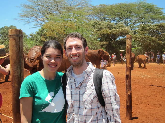 Will and Lani engagement day in Nairobi, Kenya, 2012